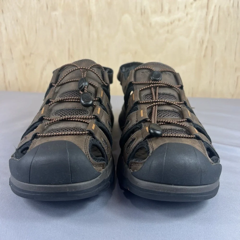 Skechers Relaxed Fit Men's Water Hiking Shoes Size 9 Brown SN204111 Used